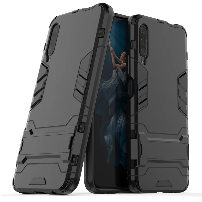 

For Huawei Matte Phone Case Honor 9X 9Xpro Kickstand Hard Back Fundas Anti-knock 2in1 Cellphone Covers Coque 9X Pro Accessories