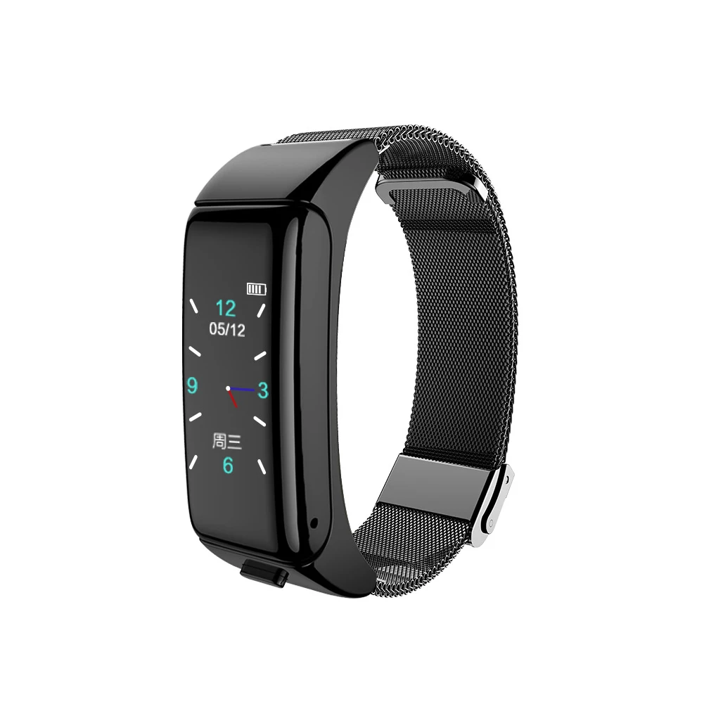 

B6 Multifunctional Smart Watch Heart Rate Tracker Calories Bluetooth Call Electronic Sleep Monitoring Gift 2 In 1 Headset Sports