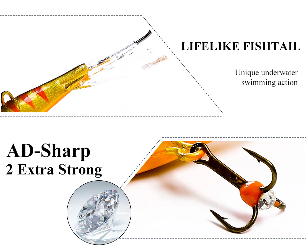 FTK, 1 шт., 15 г/78 мм, приманки для подледной рыбалки, приманки для зимней рыбалки, свинцовые приманка жесткая балансировочная с тройными крючками для рыбы