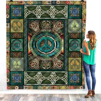 

Geometric 3D Digital Printed Quilt Comforters Bedspread Summer Quilt Blanket Fashionable Beautiful Bed Spreads And Quilts