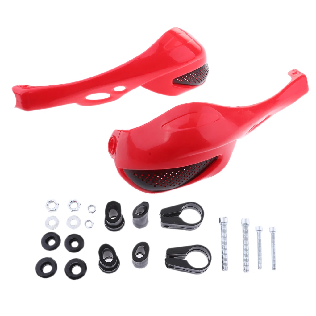 Motorcycle Handguards - 7/8inch 22mm Universal Hand Brush Guards Crash Protector plastic
