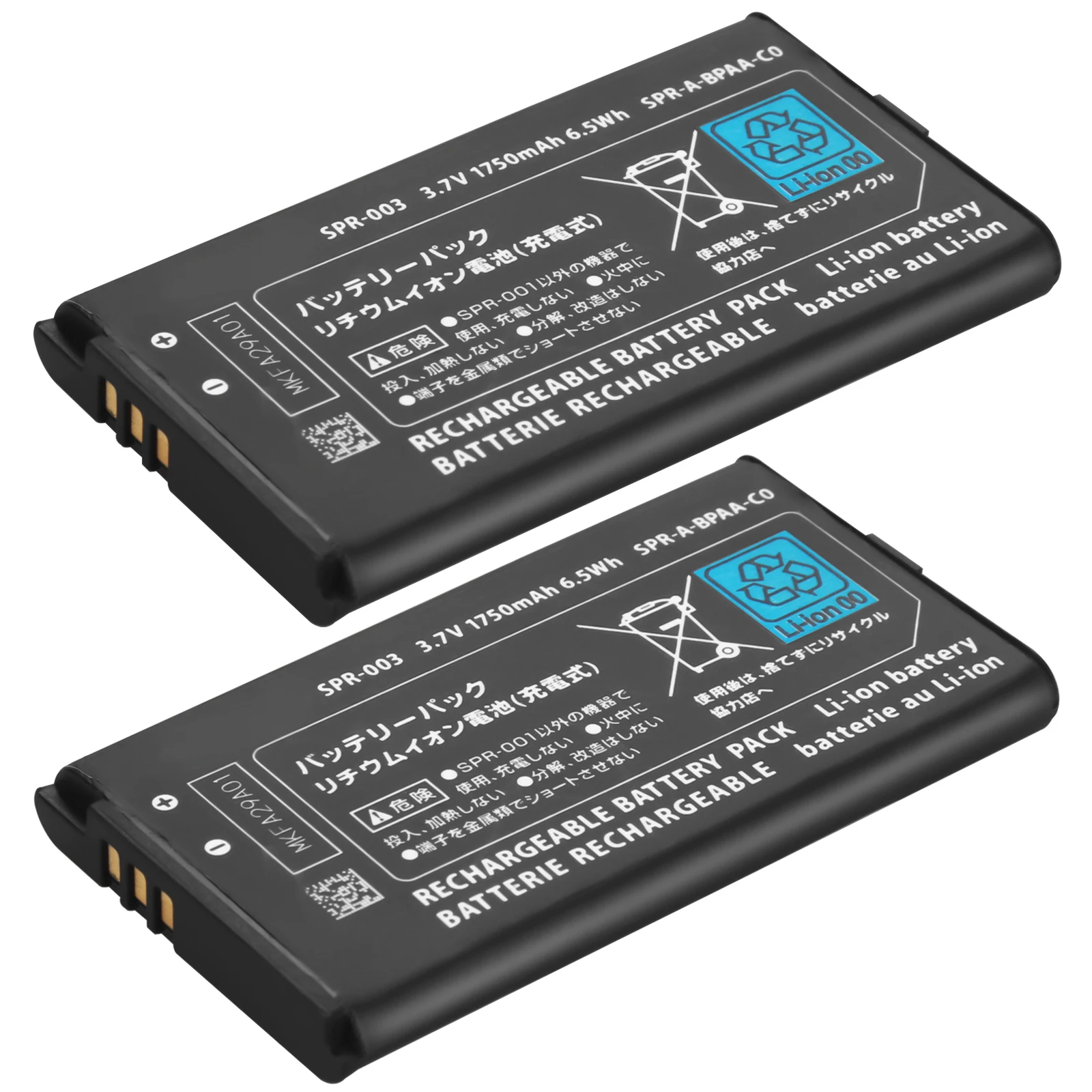 Batería de repuesto para Nintendo 3DS 3DS XL, pila recargable de