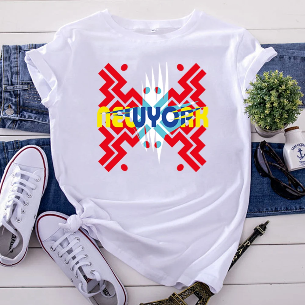 

T Shirts Personalized Text Pattern Cool Printing Women'S Tshirt Kpop Vintage T-Shirts For Woman Punk Casual Women Tee Shirts