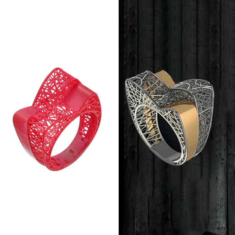Jewelry Castable Uv Resin Models Dlp 3d Printing Services For Fine Men