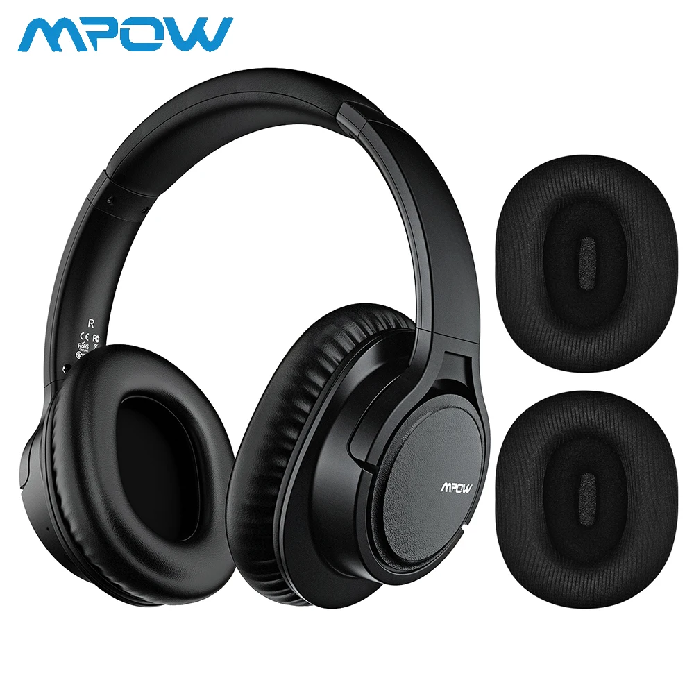 Mpow H7 Bluetooth наушники Сменные наушники бас звук стерео беспроводные наушники с микрофоном гарнитура для мобильного телефона планшета