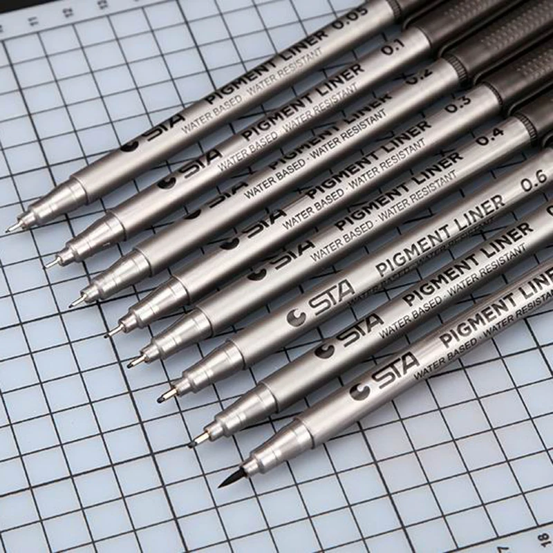 Art Markers Brush Pen Pigment Sketch Pens Art Supplies permanent markers pen marker art marker pens etc For STA