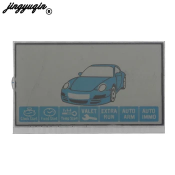 

jingyuqin B9 LCD Display for Russian Version Starline B9 LCD Remote Two Way Car Remote Controller With Conductive paper