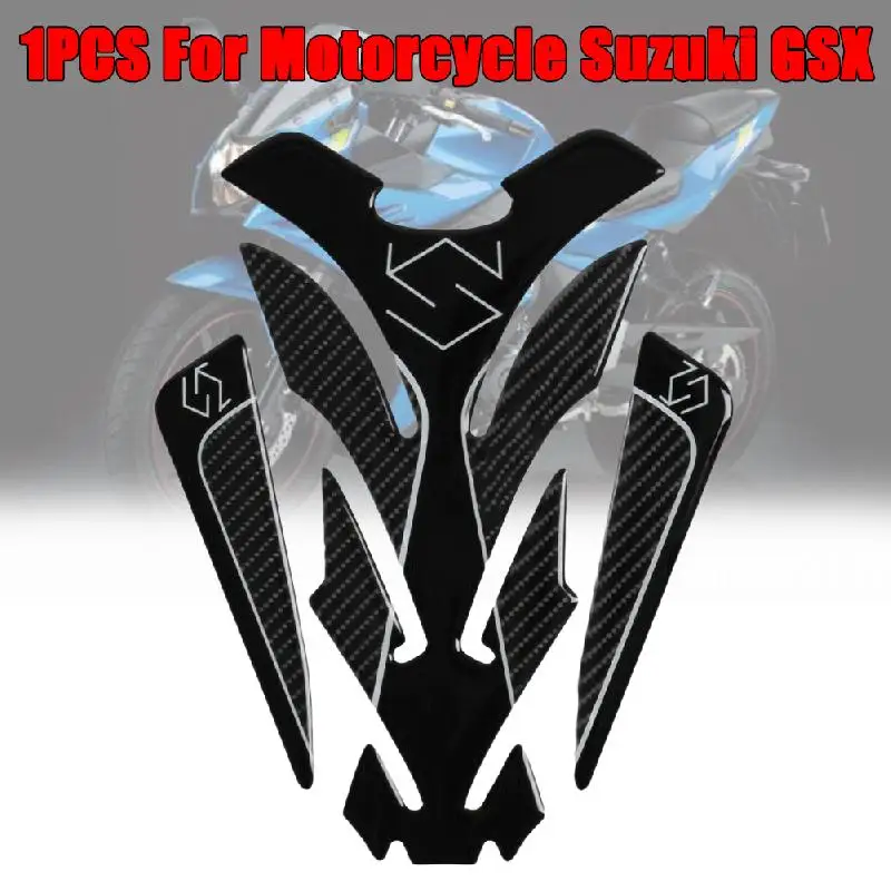 

5D Carbon Fiber Motorcycle Tank Pad Sticker Decal Emblem for For Suzuki GSX S GSX-R 150 250 GSXR600 750 1000