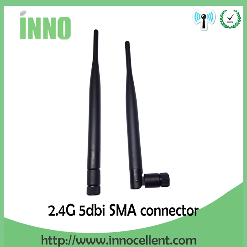 

2pcs 2.4Ghz 5dbi Wifi Antenna SMA Male Omni-Directional SMA connector Wireless Router Antenna free shipping