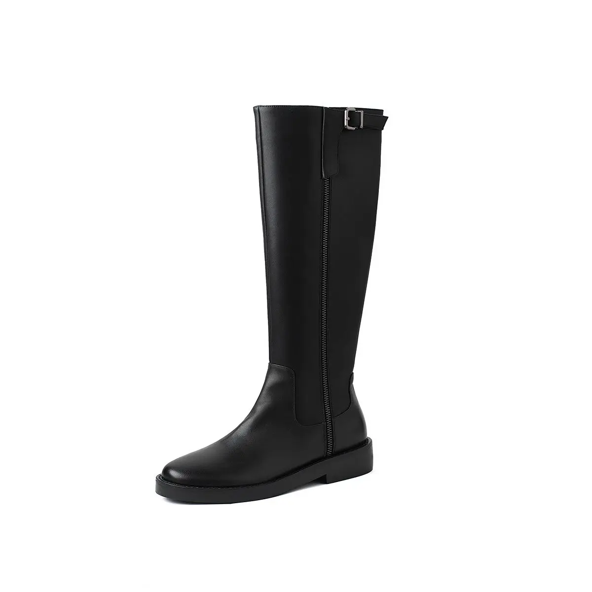 Luxury brand new winter shoes women's riding boots cow leather simple classic knight boots comfortable keep warm knee-high boots