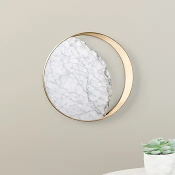 

Modern minimalist modern imitation marble hardware living room art bedside bedroom study designer model room wall lamp WF1113