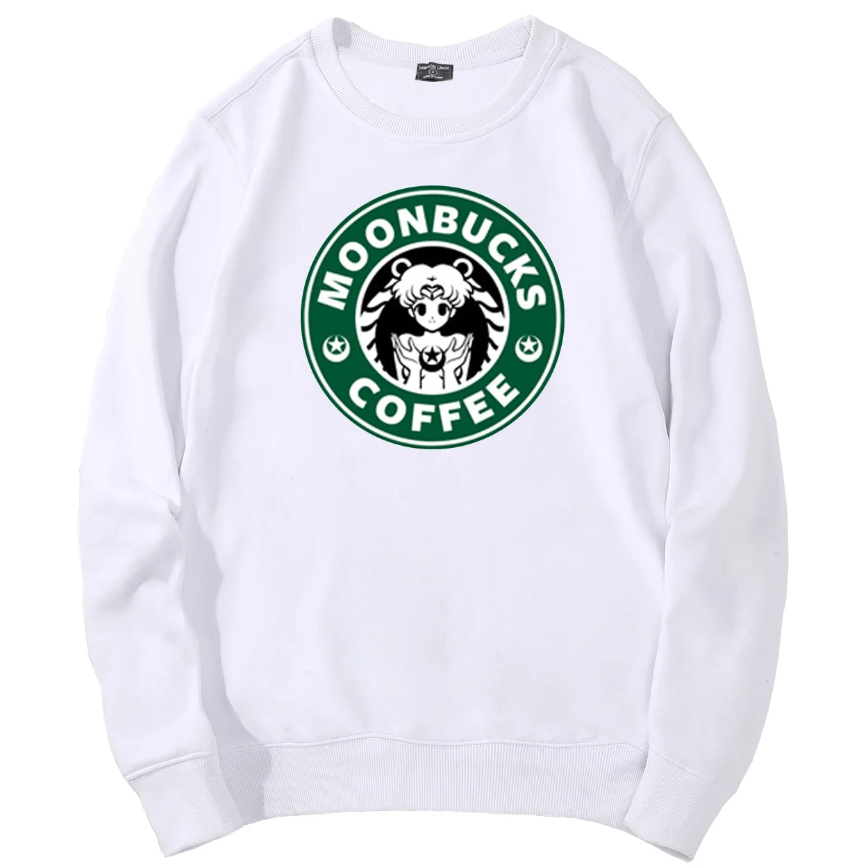 Сейлор Мун Moonbucks толстовки "кофе" мужские стиль брендовый Мужской пуловер Повседневный Harajuku спортивный костюм Япония аниме мужские топы s