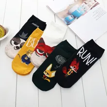 5 пар женских носков милые хлопковые повседневные забавные Носки с рисунком кролика удобные носки из акрила в японском стиле Харадзюку