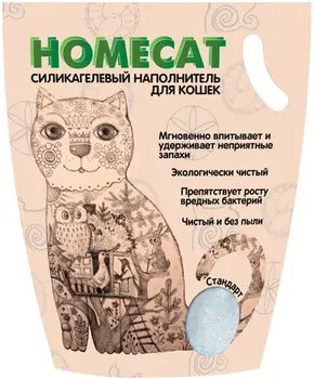 

HOMECAT HOMECAT STANDARD filler silica gel for toilet cats odorless