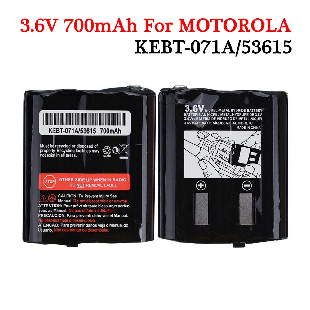 

3.6V 700MAH Battery For MOTOROLA EM1000 EM1000R KEBT-071 KEBT-071A KEBT-071-B KEBT-071-C KEBT-071-D 53615 FV300 FV500 HKNN4002