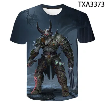 

2020 men and women new casual short-sleeved fashion Doom Eternal 3D printed children's clothing wild cool high-quality T-shirt