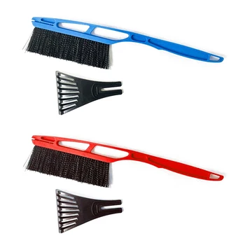 

2 In 1 Long Handle Car Vehicle Durable Ice Scraper Snow Brush Shovel Removal For Winter