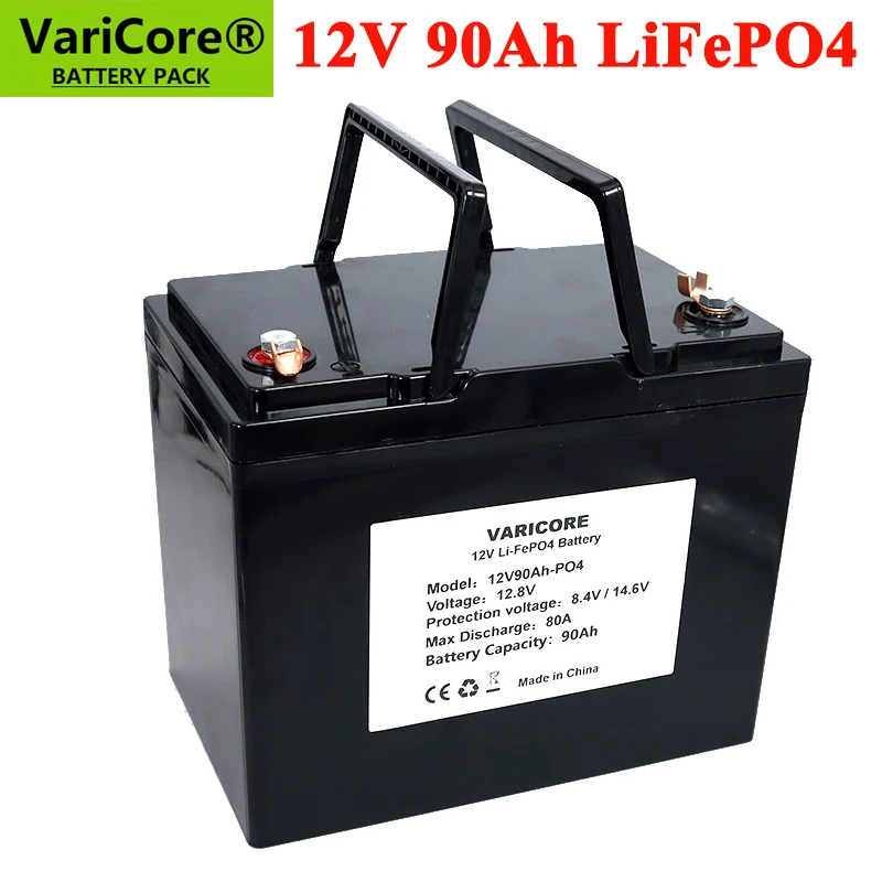 VariCore 12V 12 8 V 90Ah LiFePO4 Cell Max 3C 270A разрядный Аккумулятор для электрического автомобиля