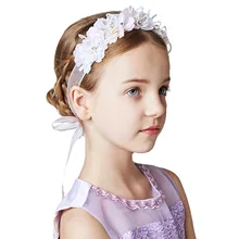 Взрывной детский головной убор цветок девушка венок ручной работы Sen невесты аксессуары для волос невесты жемчужный головной убор