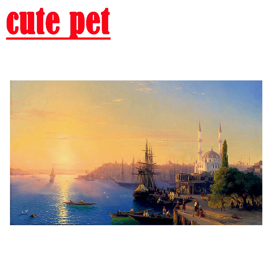 Большая алмазная живопись сделай сам обои в древнем греческом городе вышивка