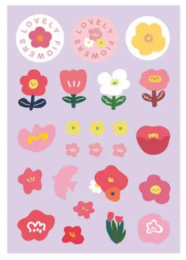 C1pcs 4kinds flower fruit series washi sticker DIY scrapbooking journal week album diary happy planner decorative stickers - Цвет: C1pcs