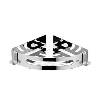 

Rack Stainless Steel Accessories Bathroom Shelf Hardware Punch Free Home Multifunction Holder Shampoo Soap Corner Organizer