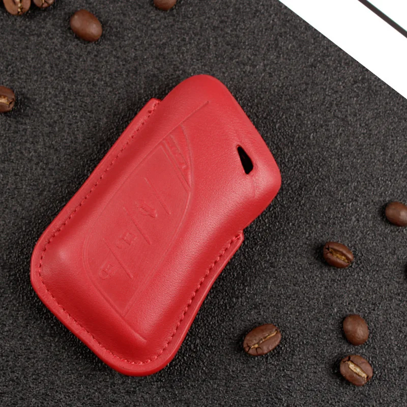 only red cover Кожаный чехол для автомобильного ключа для Lexus ES300h ES350 ES200 ES260 LS350 LS500h брелок для автомобиля - Название цвета: only red cover