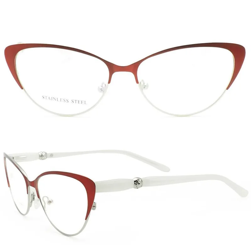 Unisex Fashion Cat Eye Design Full Rim Alloy Progressive Multi-focal Lens Eyewear See Near Far Anti-fatigue Reading Eyeglasses