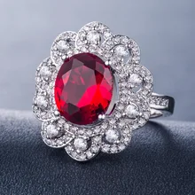 Бриллиантовое кольцо, женские кольца, помело, розовое золото, кольцо, белый циркон, рубиновое кольцо, сапфировое кольцо, камень, кристалл, Муассанит, гранат, кольцо, B1145
