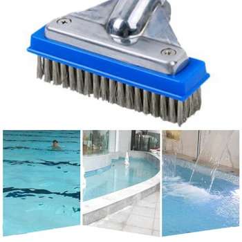 

Portable Pool Wire Brush Wall Floor Algae Dirt Cleaning Hot Tub Pool SPA Tools Swimming Portable Outdoor Elements