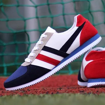 

Lace Up Sneakers For Men Flat Comfortable Casual Shoes Color Sports Casual Shoes Sneakers Low Top Shoes 2019 Trend Men Обувь#20