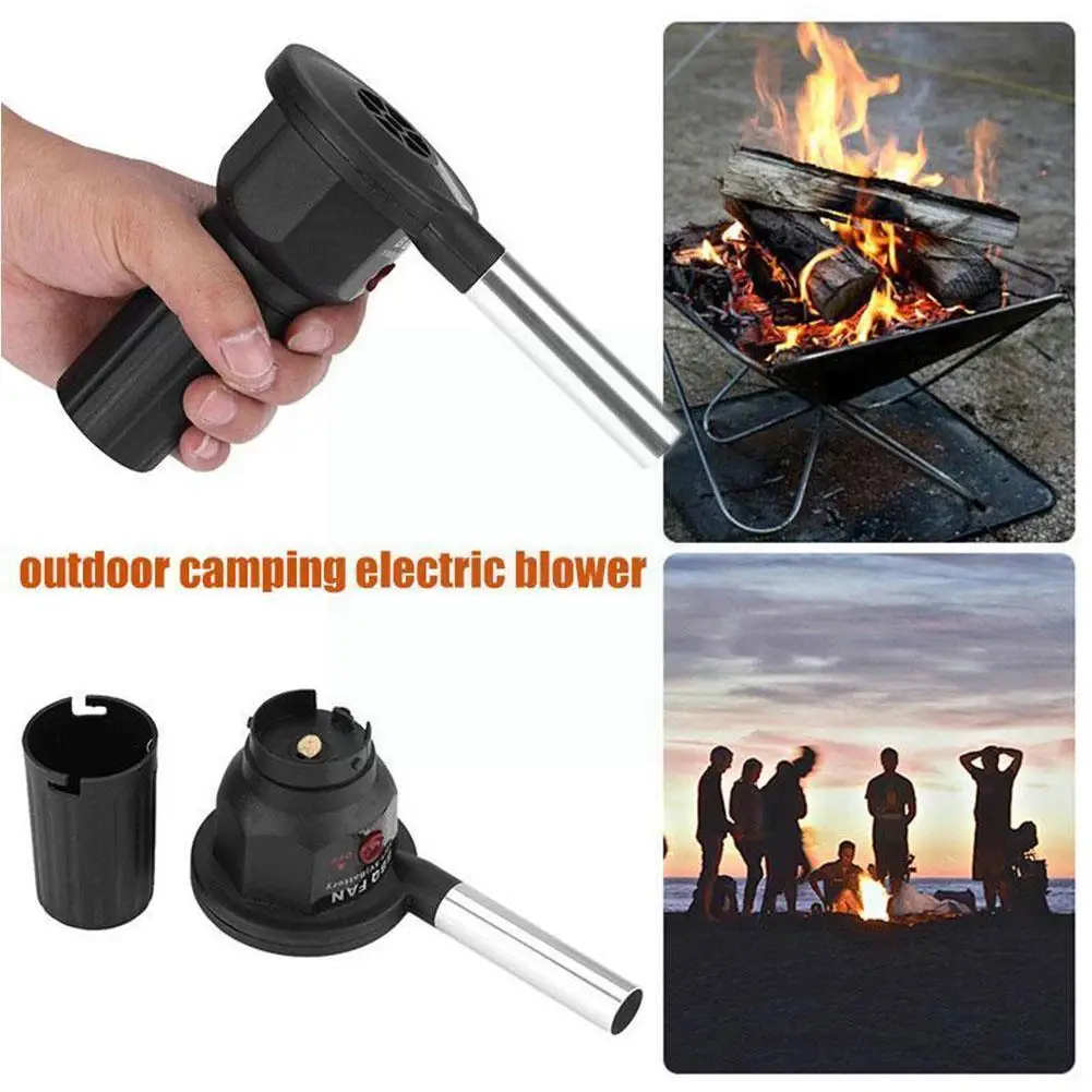 Bbq Fan Air Blowers Electric Ventilator Bellows For Barbecue Outdoor Camping Picnic Hair Dryer Handheld Fire Cooking To G0d1 | Отзывы и видеообзор