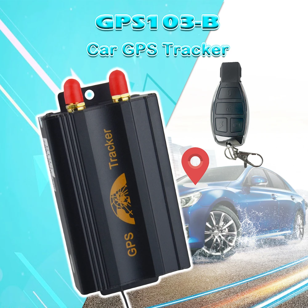 Gps gps-трекер/TK103B устройство слежения в реальном времени с дистанционным управлением Противоугонная Автомобильная сигнализация гео-забор SOS