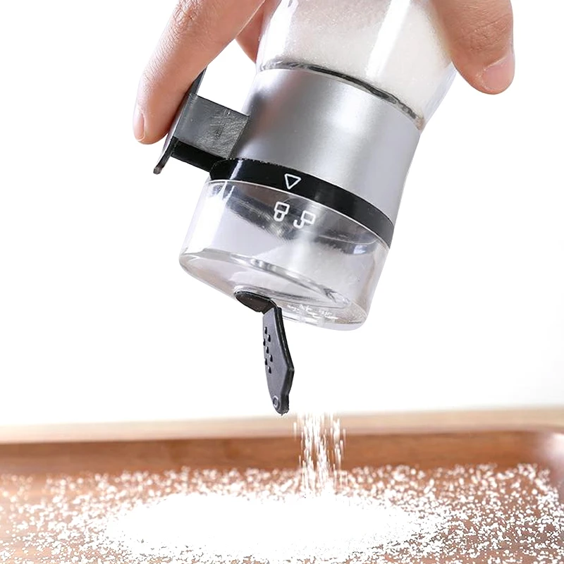 Push-type Salt Dispenser Spice Jar Shaker Seasoning Container Kitchen Gadgets