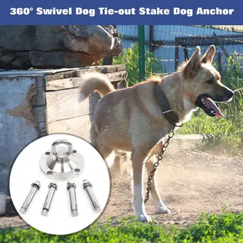 

Swivel Dog Tie-out Stake Dog Anchor Waterproof Rust-proof Heavy Dog Yard Stake For Yard Camping Outdoor