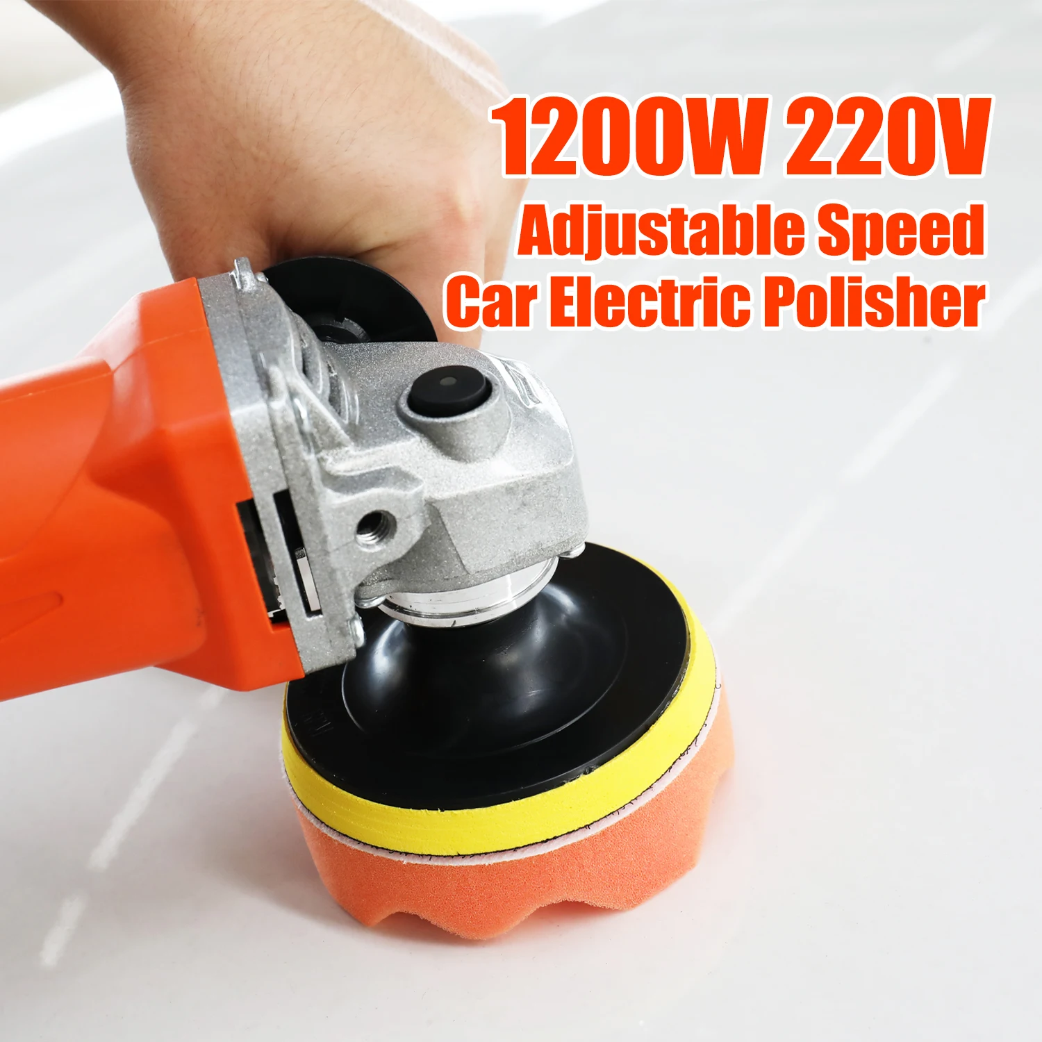 1200W 220V Adjustable Speed Car Electric Polisher Waxing Machine Automobile Furniture Polishing Tool Electric Polishing Machine 4
