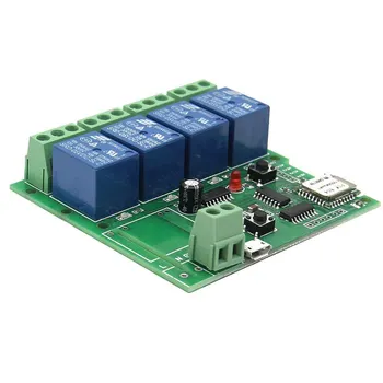 

4CH DC5V WiFi Relay Module Smart Home Mobile APP Remote Control Switch