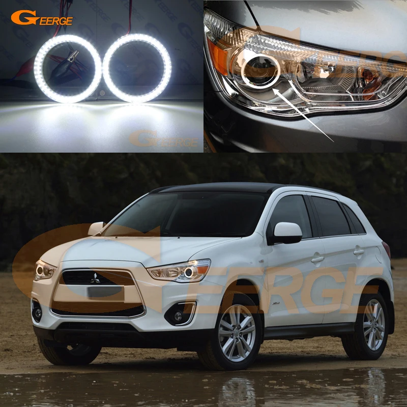 Для Mitsubishi ASX 2010 2011 2012 2013 2014 2015 2016 ультра яркий SMD LED Ангельские Глазки набор колец