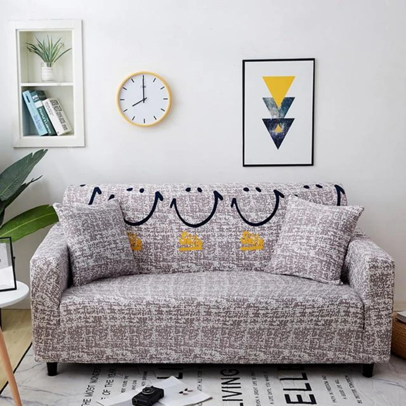 Stretch Slipcovers Sectional Elastic Stretch Sofa Cover for Living Room Couch Cover L shape Armchair Cover Single/Two/Three/Four - Цвет: Single
