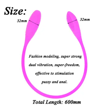 Rechargeable Dual Vibrator 7 Speeds Double Head Jump Egg Bullet Dildo Vibrator Anal Butt Plug Adult Sex Toy For Women 3