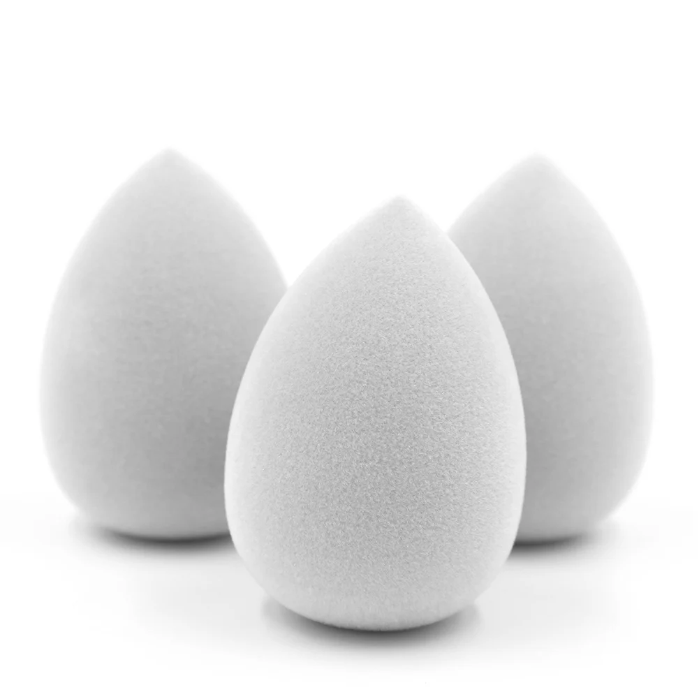 40x60 мм флокирующая основа из микрофибры легкая чистка Гладкий контроль масла мягкая губка макияж Влажная и сухая косметическая пудра