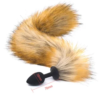 Remote Vibrating Anal Plug Tail Anal Vibrator Sex Toys Butt Plug Fox Tail for Women Man Anal Dildo Masturbator Prostate Massager 5