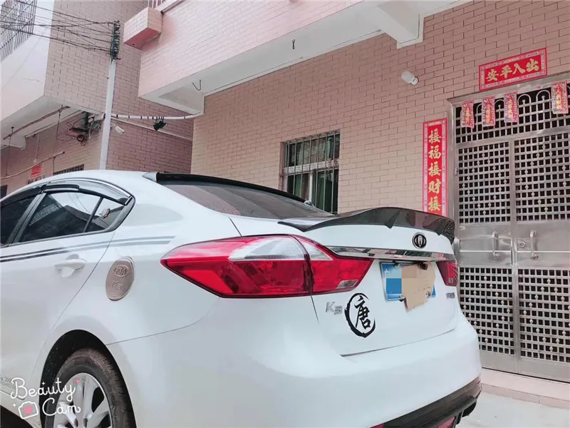 Для Kia K3 спойлер высокое качество углеродное волокно/FRP материал Грунтовка заднего крыла автомобиля спойлер