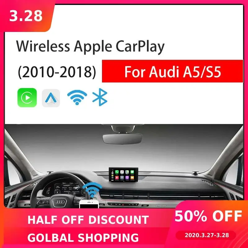 

Wireless Carplay Android Auto Retrofit Box for Audi A5/S5