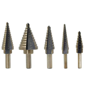 

HSS Step Drill Bit Step Drill Bit Multiple Hole Black Yellow High-speed steel
