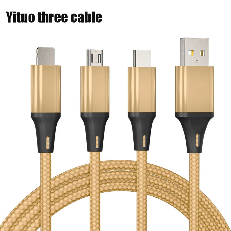 Быстрая зарядка triad type-C Micro USB кабель зарядное устройство для Iphone 7 samsung s7 millet многофункциональные данные Redmi Note 5 Pro