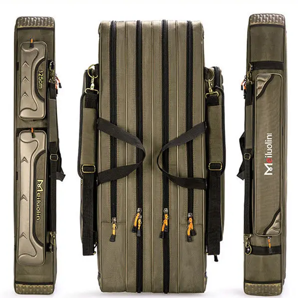 

Waterproof Fishing Bag Thick Fishing Rod Bag Fish Pack Fishing Bag 1.2 M 1.25 M Double Layer Three Layer 4-Layer Rod Bag