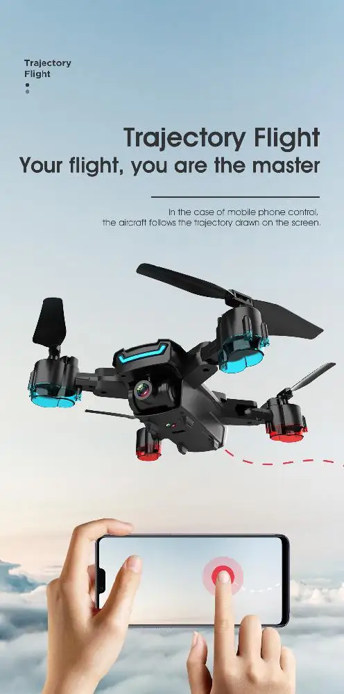 XD101 Дрон 1080P WiFi FPV Дрон высота сохраняет однокнопочный возврат к квадрокоптеру Радиоуправляемый вертолет Дрон радиоуправляемый самолет игрушки