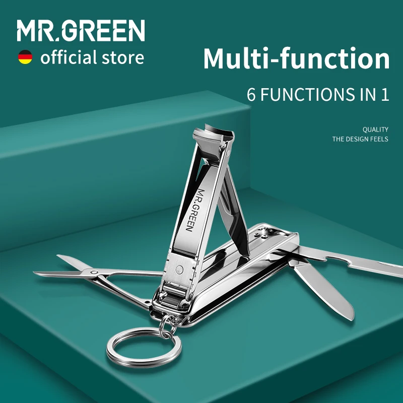 MR.GREEN многофункциональная машинка для стрижки ногтей из нержавеющей стали шесть
