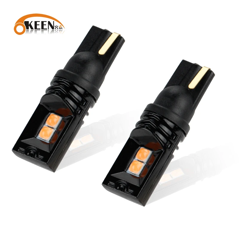 

2Pcs T10 Led Bulb W5W 168 194 Ceramics Canbus No Error Led Bulbs DRL Turn Parking Width Interior Dome Light Reading Lamp 12V